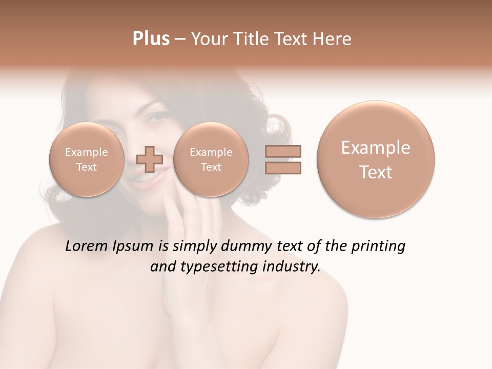 Beautiful Middle-Aged Woman PowerPoint Template