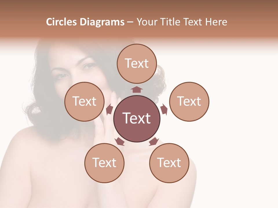 Beautiful Middle-Aged Woman PowerPoint Template