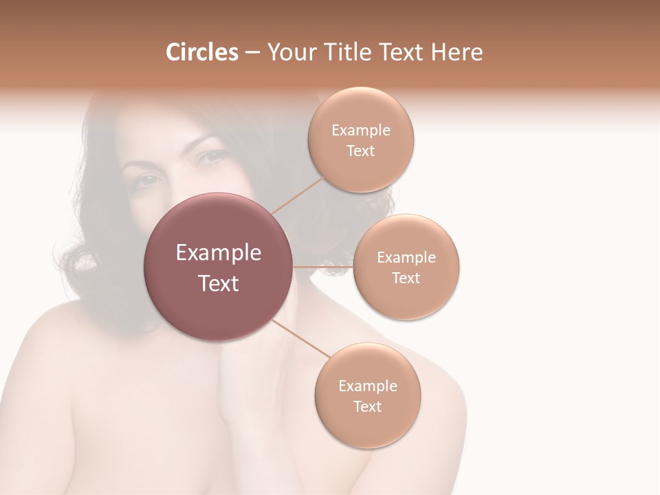 Beautiful Middle-Aged Woman PowerPoint Template