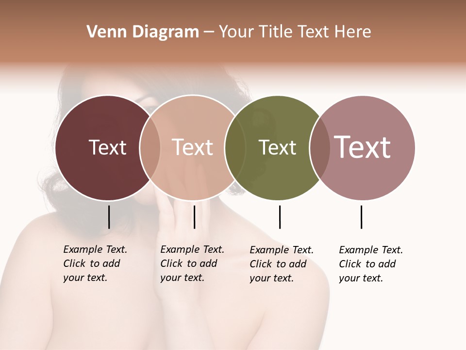 Beautiful Middle-Aged Woman PowerPoint Template