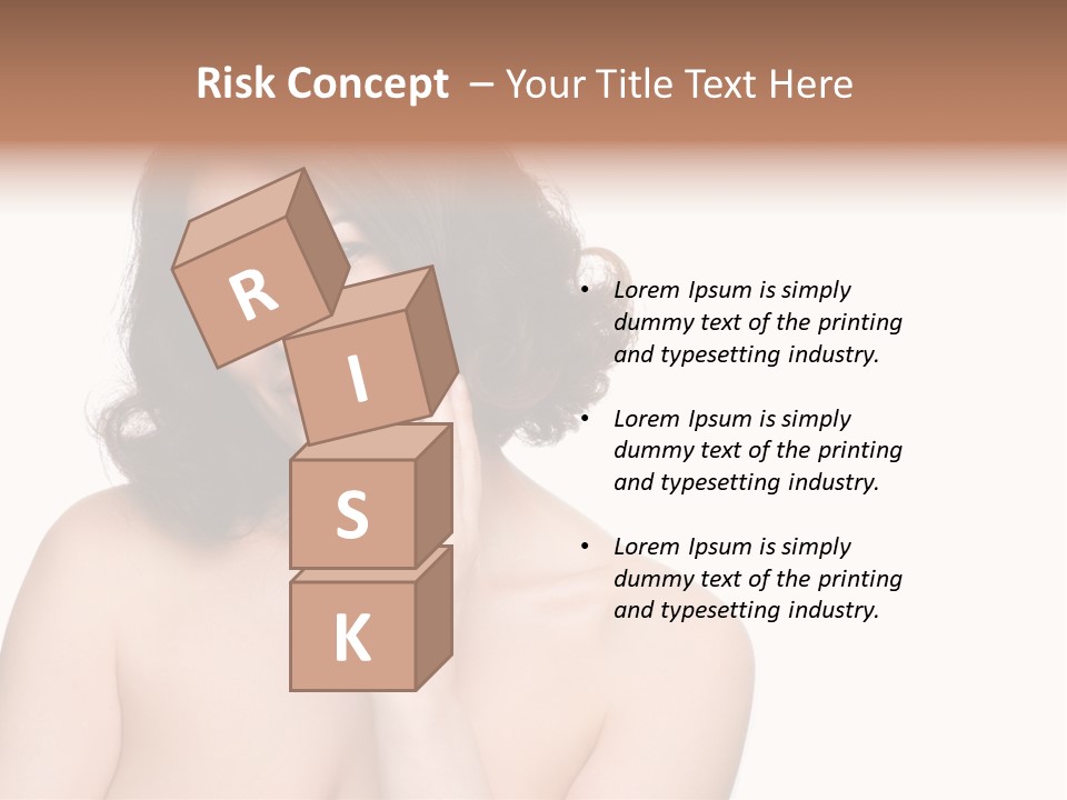 Beautiful Middle-Aged Woman PowerPoint Template