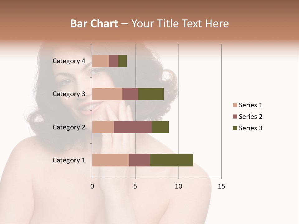 Beautiful Middle-Aged Woman PowerPoint Template