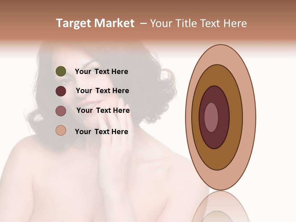 Beautiful Middle-Aged Woman PowerPoint Template