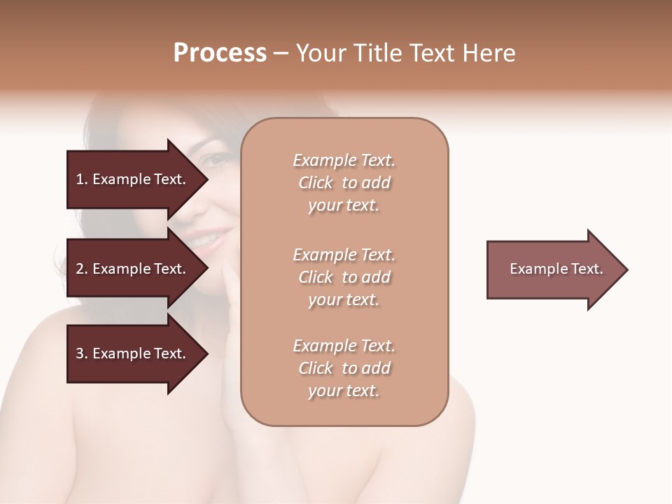 Beautiful Middle-Aged Woman PowerPoint Template