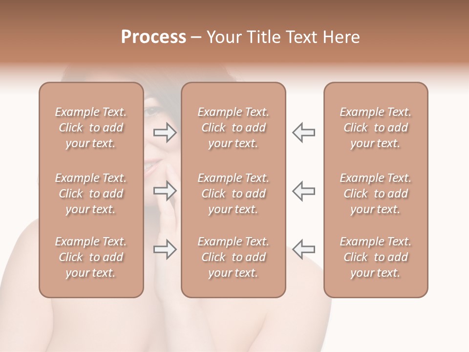 Beautiful Middle-Aged Woman PowerPoint Template