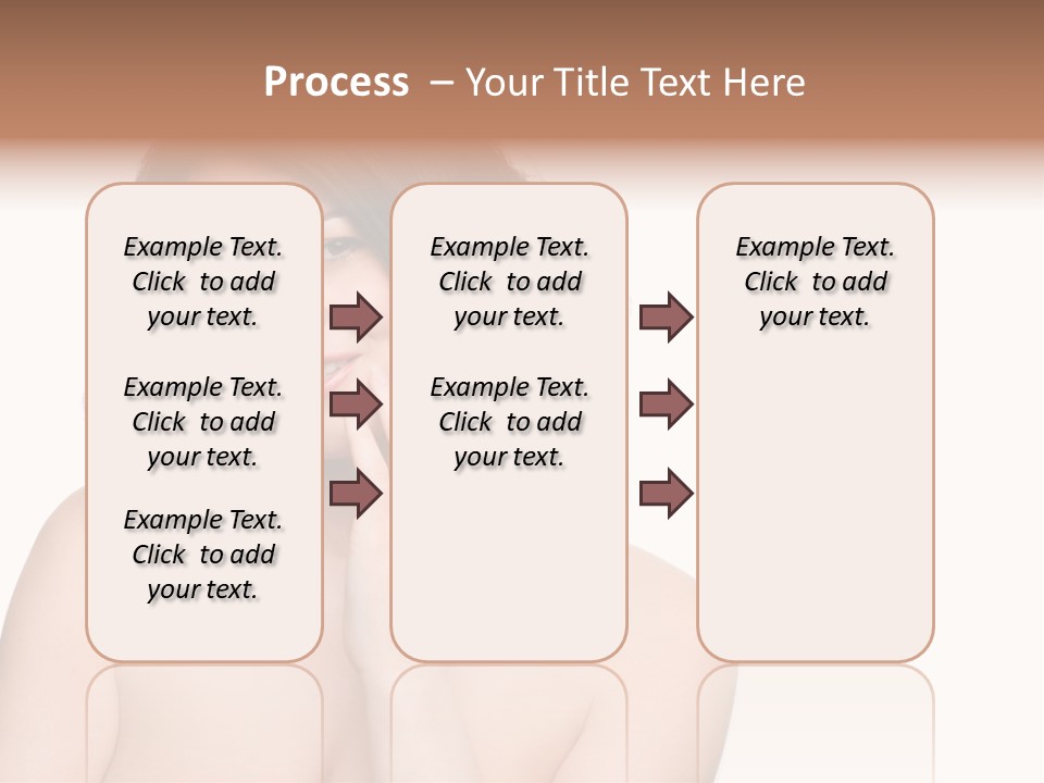 Beautiful Middle-Aged Woman PowerPoint Template