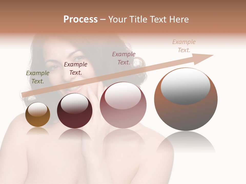 Beautiful Middle-Aged Woman PowerPoint Template