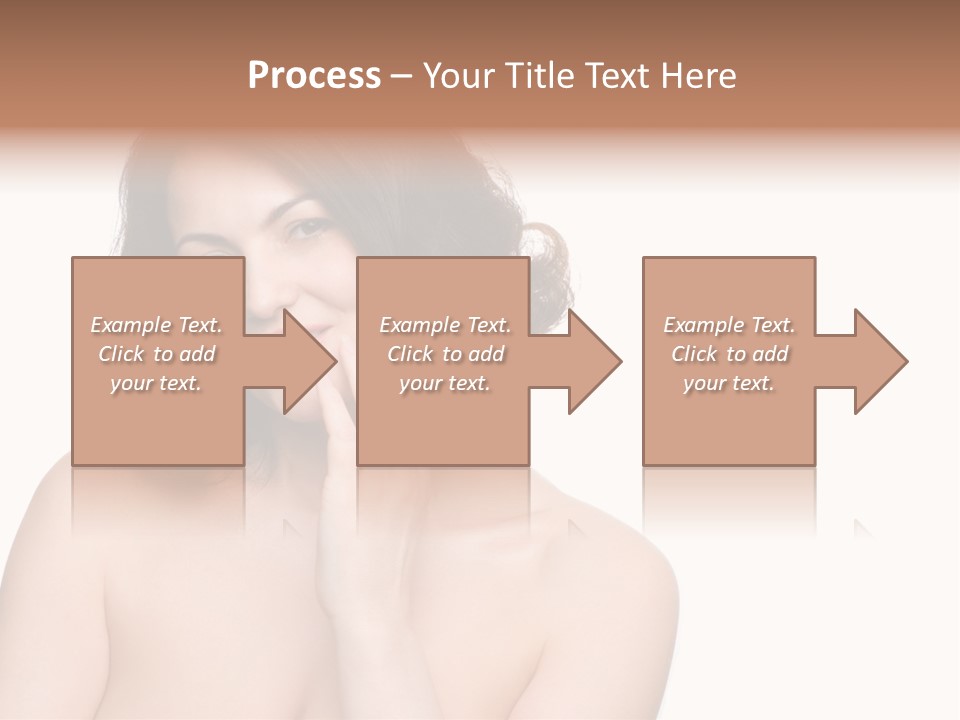 Beautiful Middle-Aged Woman PowerPoint Template