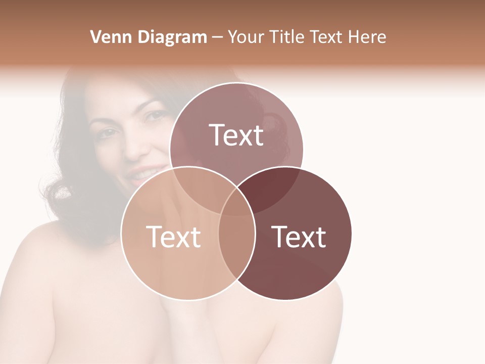 Beautiful Middle-Aged Woman PowerPoint Template