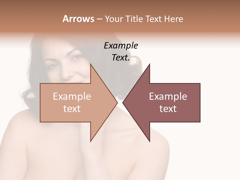 Beautiful Middle-Aged Woman PowerPoint Template