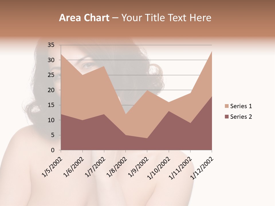 Beautiful Middle-Aged Woman PowerPoint Template