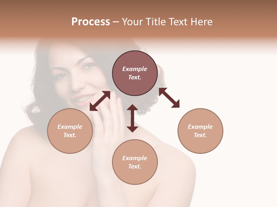 Beautiful Middle-Aged Woman PowerPoint Template