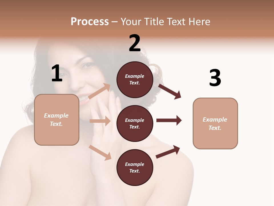 Beautiful Middle-Aged Woman PowerPoint Template