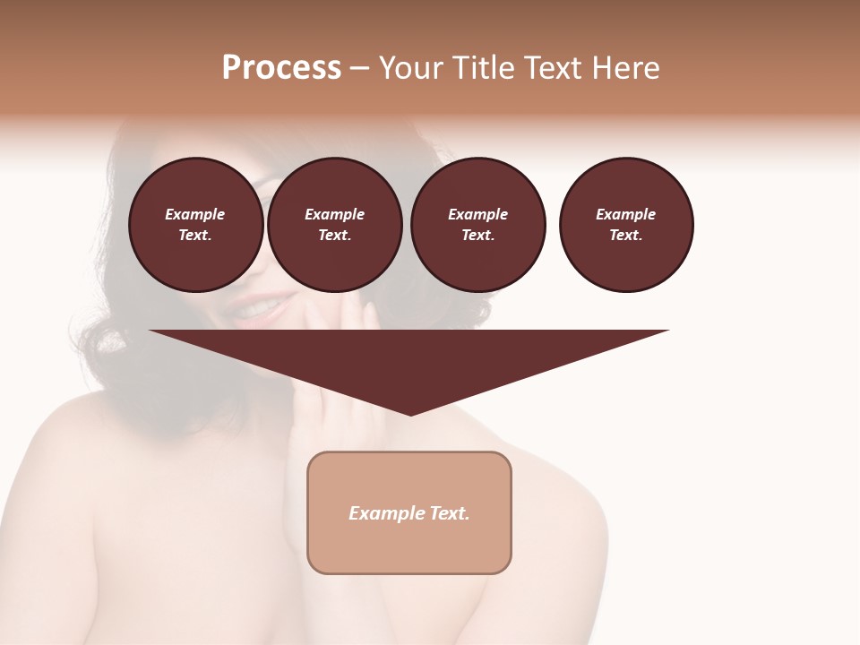 Beautiful Middle-Aged Woman PowerPoint Template