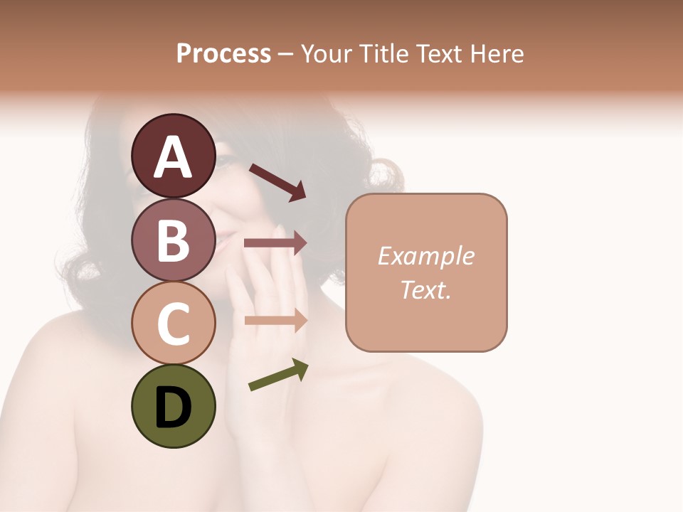 Beautiful Middle-Aged Woman PowerPoint Template