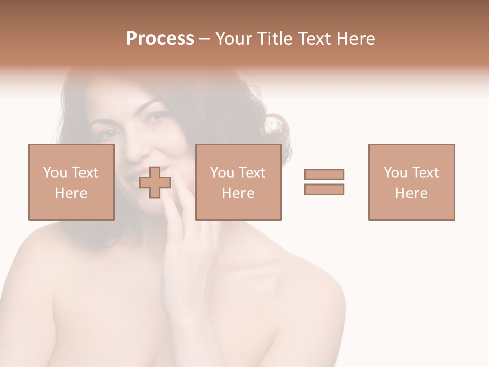 Beautiful Middle-Aged Woman PowerPoint Template