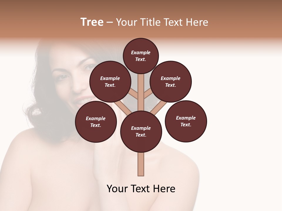 Beautiful Middle-Aged Woman PowerPoint Template