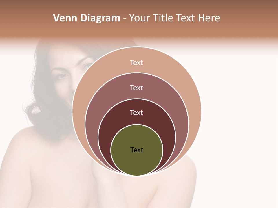 Beautiful Middle-Aged Woman PowerPoint Template