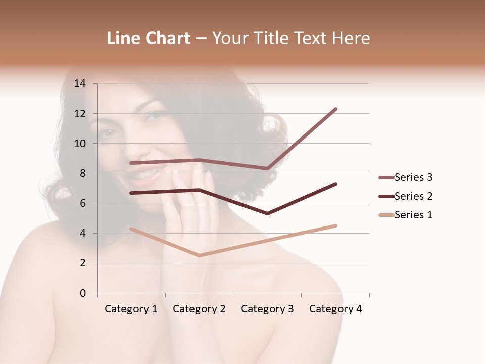 Beautiful Middle-Aged Woman PowerPoint Template