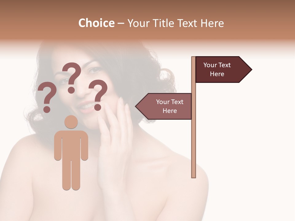 Beautiful Middle-Aged Woman PowerPoint Template