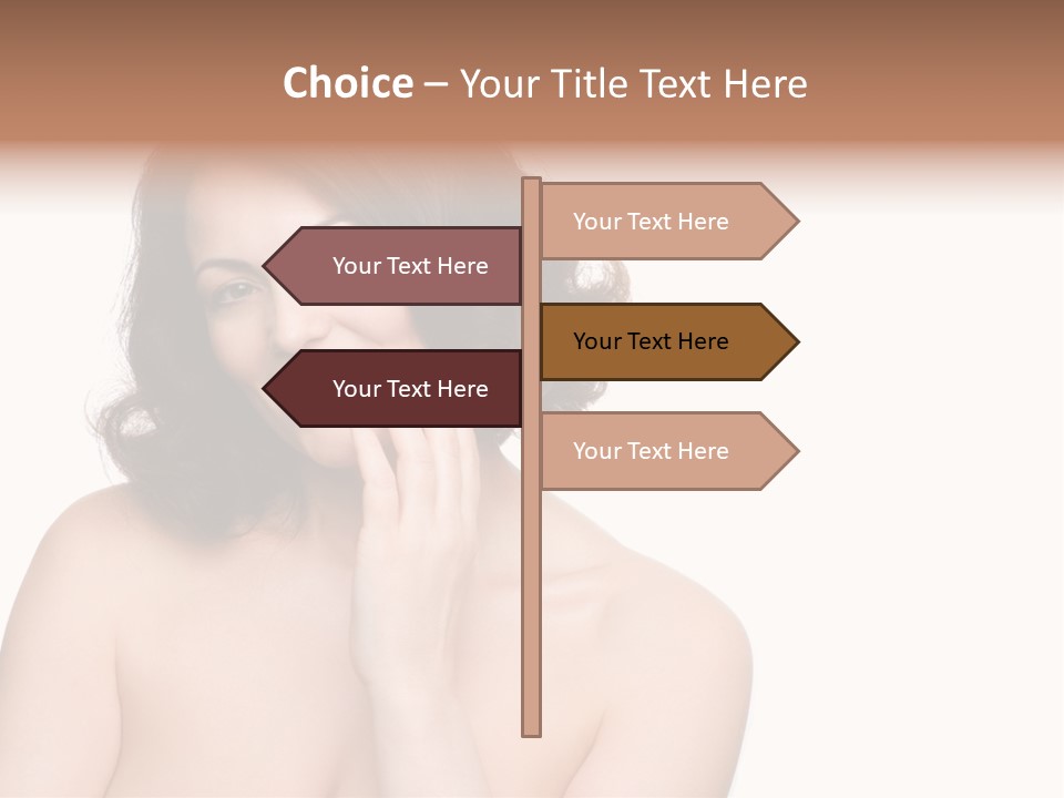 Beautiful Middle-Aged Woman PowerPoint Template