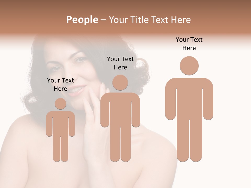 Beautiful Middle-Aged Woman PowerPoint Template