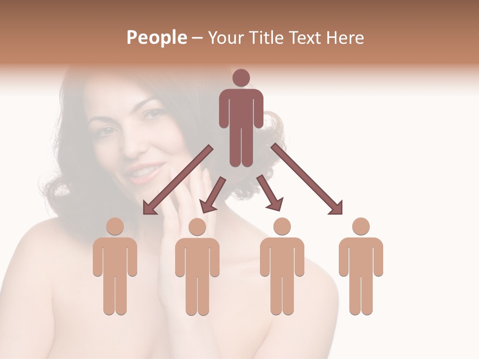 Beautiful Middle-Aged Woman PowerPoint Template