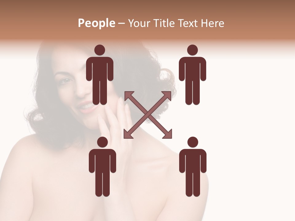 Beautiful Middle-Aged Woman PowerPoint Template