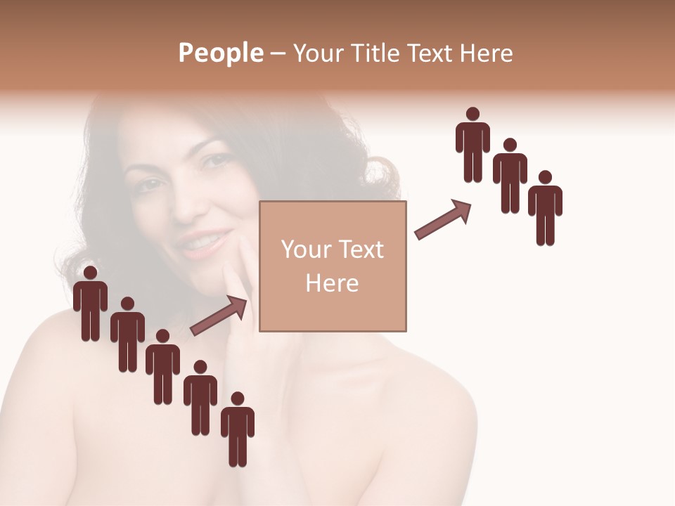 Beautiful Middle-Aged Woman PowerPoint Template