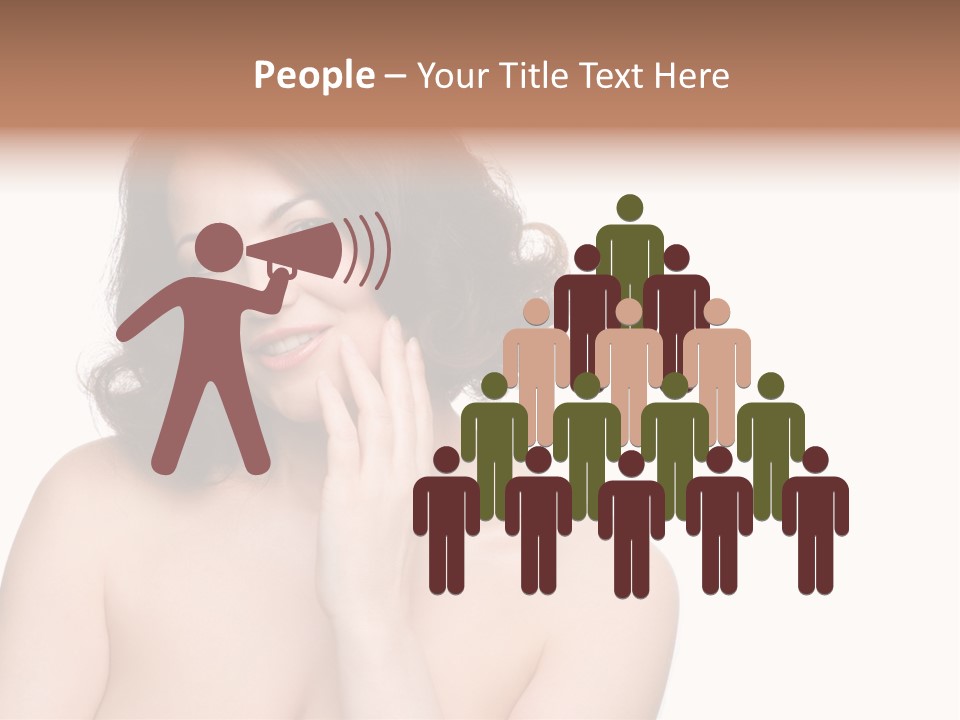 Beautiful Middle-Aged Woman PowerPoint Template