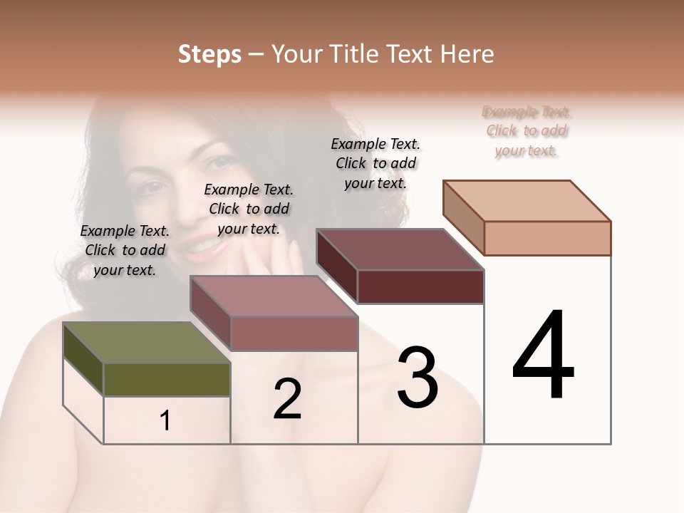 Beautiful Middle-Aged Woman PowerPoint Template