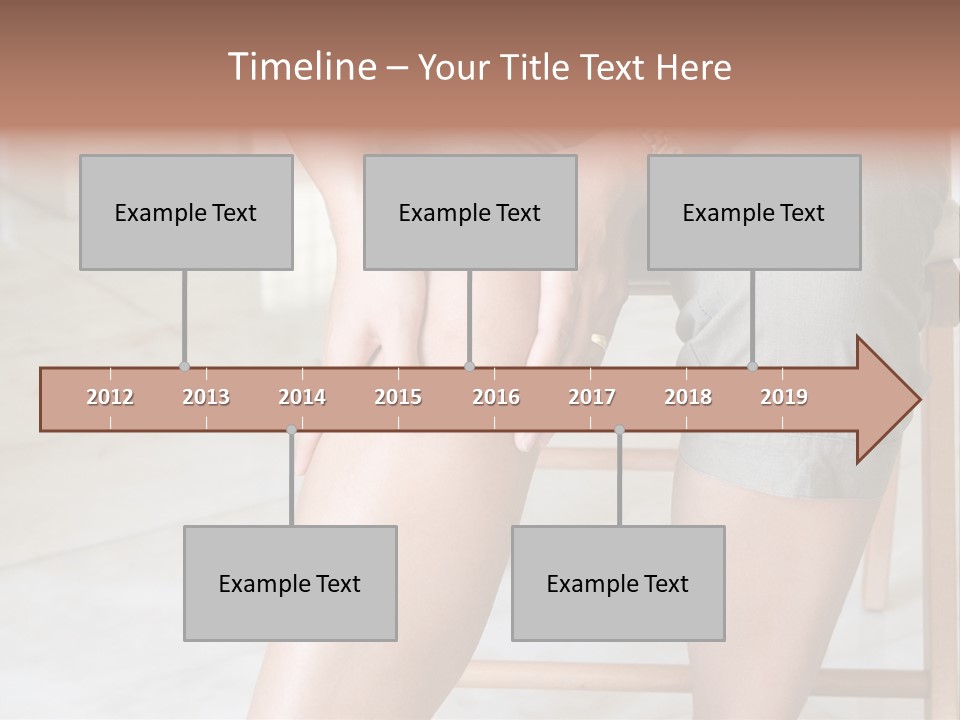 Woman Suffering From Pain In Knee Joint. PowerPoint Template