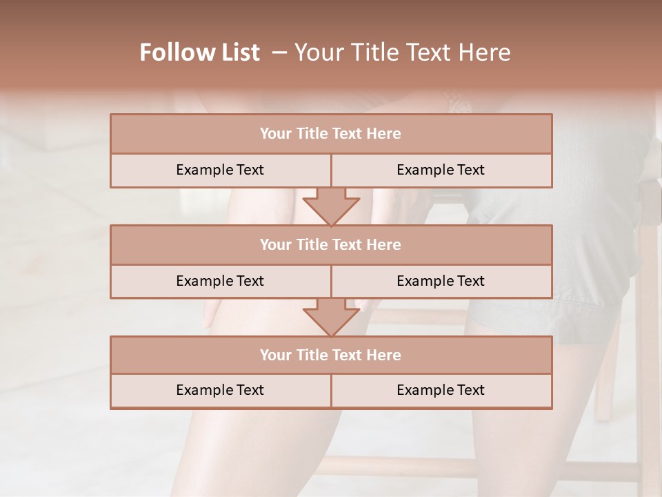 Woman Suffering From Pain In Knee Joint. PowerPoint Template