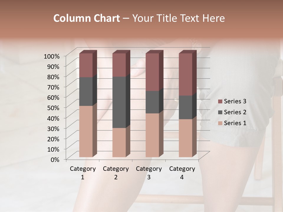 Woman Suffering From Pain In Knee Joint. PowerPoint Template