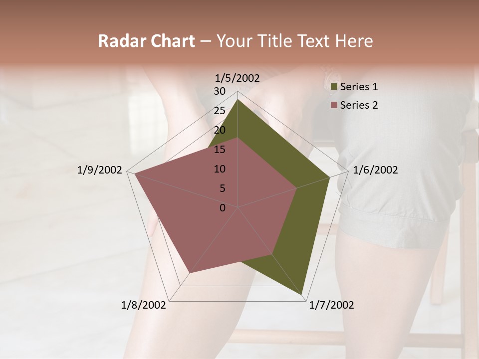 Woman Suffering From Pain In Knee Joint. PowerPoint Template