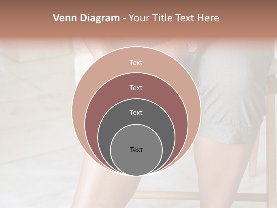 Woman Suffering From Pain In Knee Joint. PowerPoint Template
