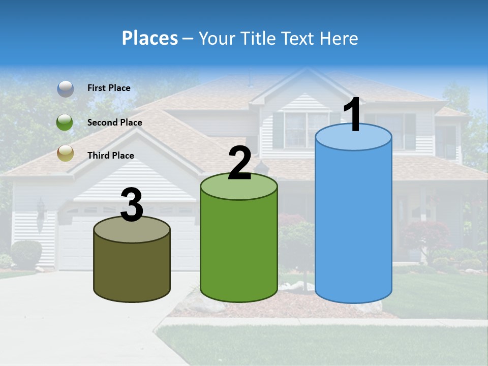 A Very Neat And Tidy Home In Suburbs Of Ohio PowerPoint Template