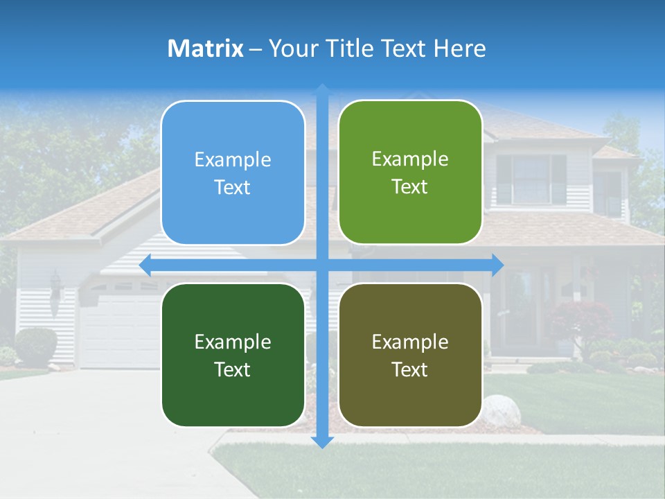 A Very Neat And Tidy Home In Suburbs Of Ohio PowerPoint Template