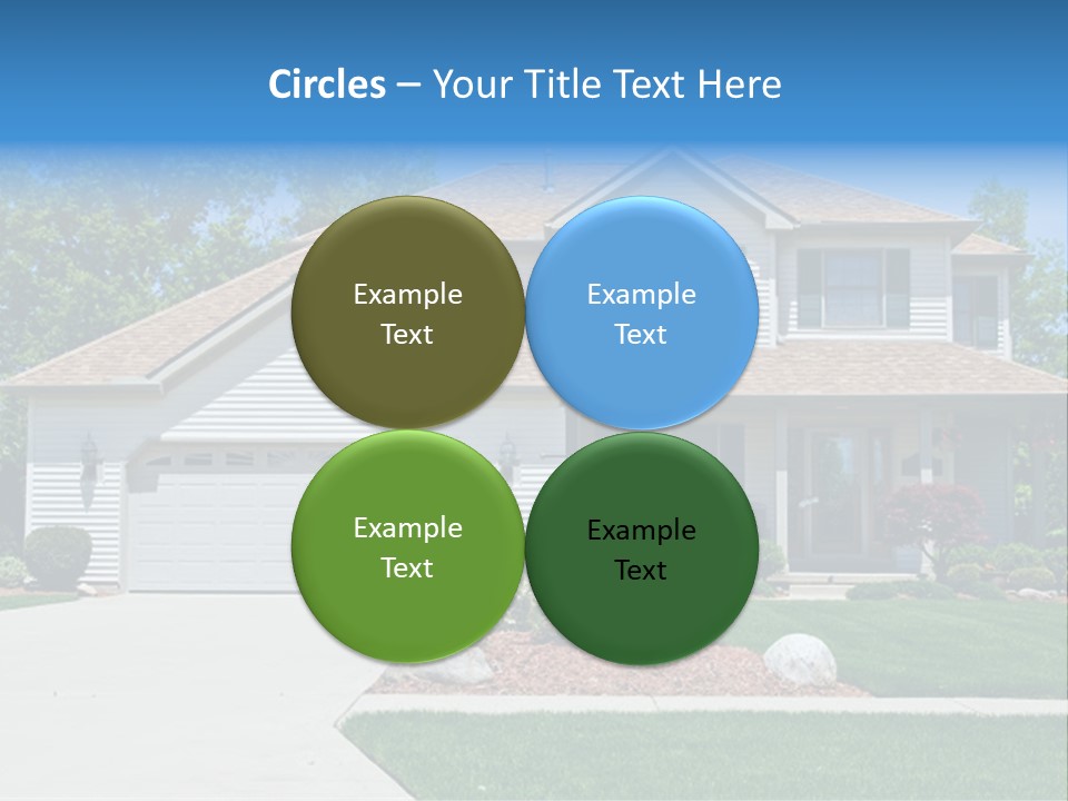 A Very Neat And Tidy Home In Suburbs Of Ohio PowerPoint Template