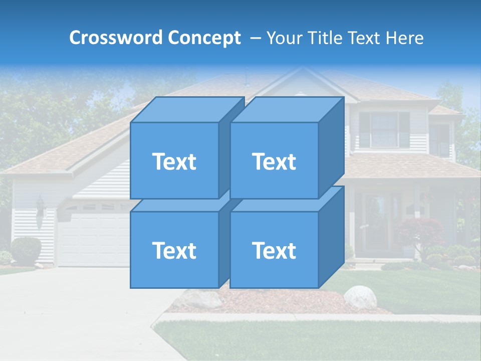 A Very Neat And Tidy Home In Suburbs Of Ohio PowerPoint Template