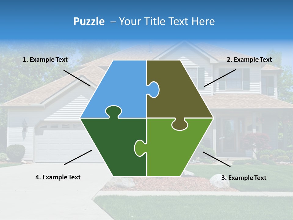 A Very Neat And Tidy Home In Suburbs Of Ohio PowerPoint Template