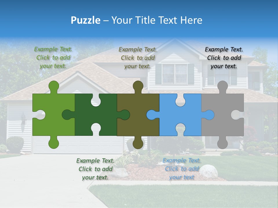A Very Neat And Tidy Home In Suburbs Of Ohio PowerPoint Template