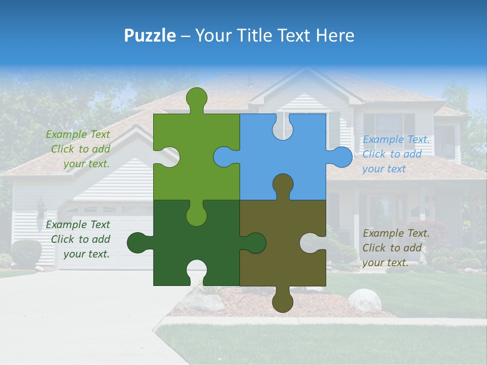A Very Neat And Tidy Home In Suburbs Of Ohio PowerPoint Template