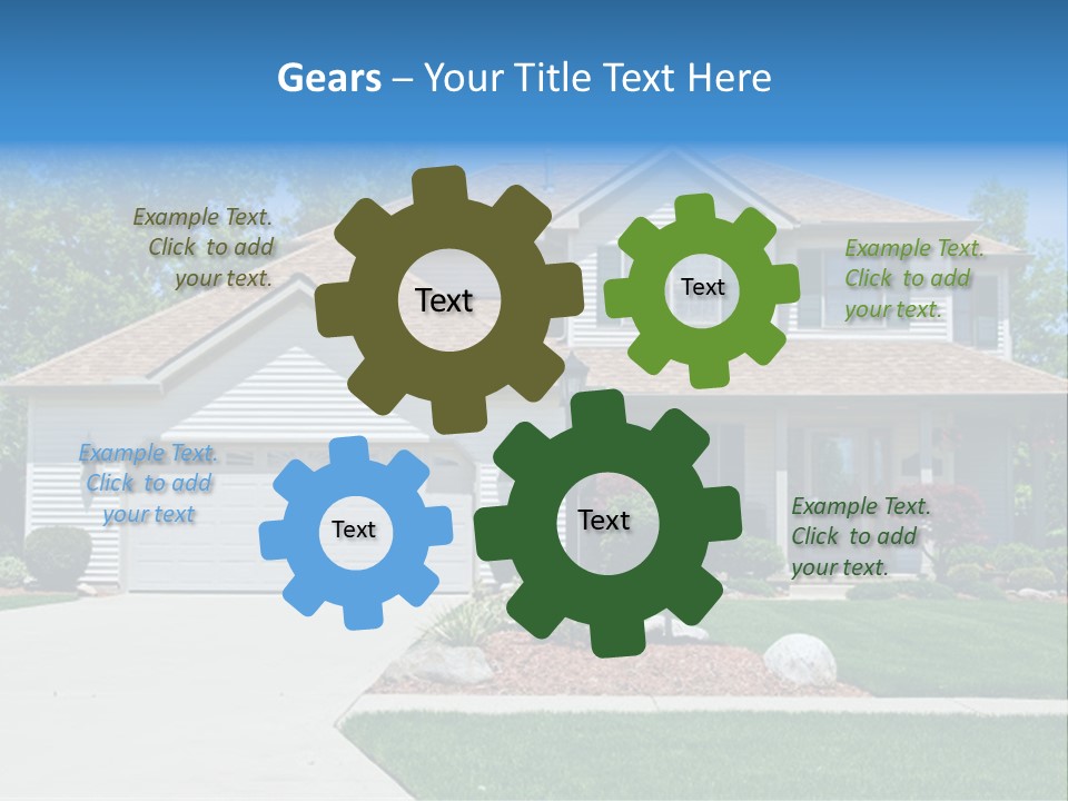 A Very Neat And Tidy Home In Suburbs Of Ohio PowerPoint Template