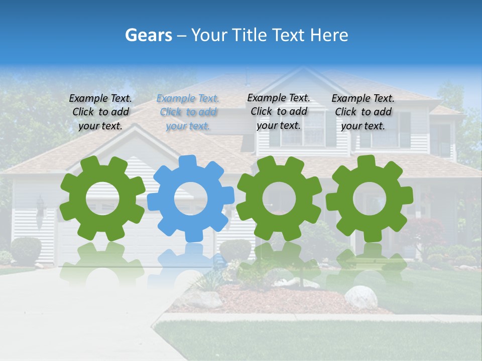 A Very Neat And Tidy Home In Suburbs Of Ohio PowerPoint Template