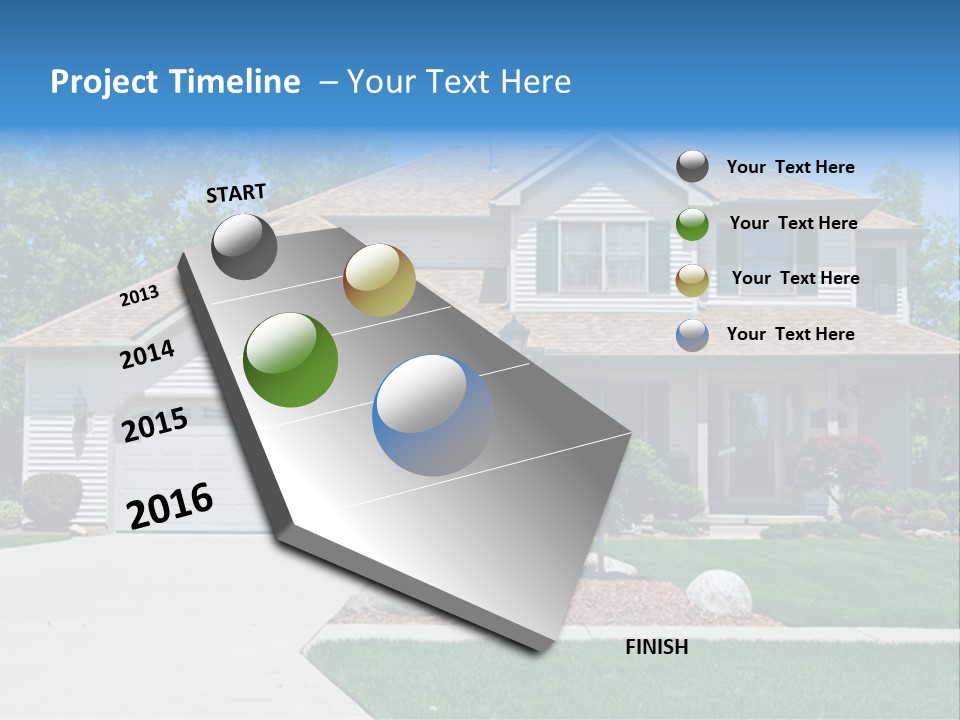 A Very Neat And Tidy Home In Suburbs Of Ohio PowerPoint Template
