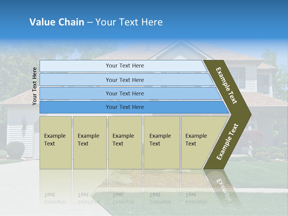 A Very Neat And Tidy Home In Suburbs Of Ohio PowerPoint Template