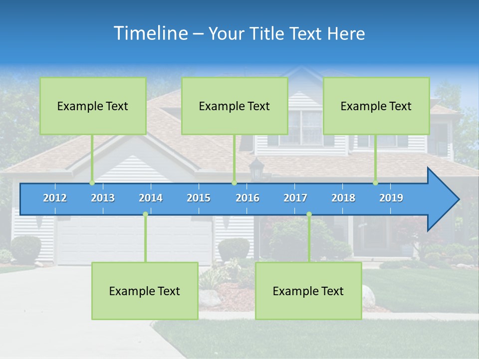 A Very Neat And Tidy Home In Suburbs Of Ohio PowerPoint Template