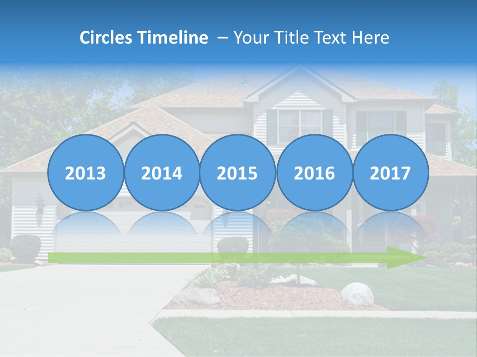 A Very Neat And Tidy Home In Suburbs Of Ohio PowerPoint Template