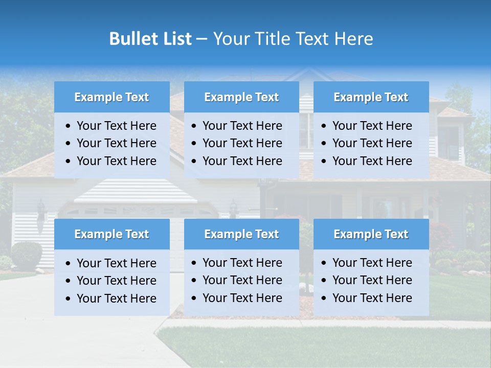 A Very Neat And Tidy Home In Suburbs Of Ohio PowerPoint Template